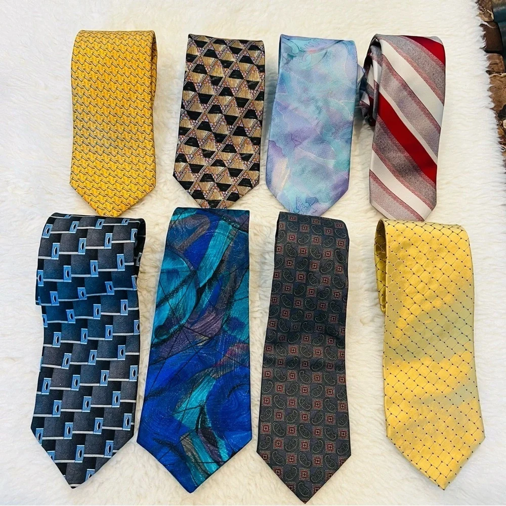 Vintage Branded lot of 8 Men’s Neckties